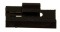 Clips V-ruta 700/900/S90/V90 svart Clips V-ruta 700/900/S90/V90 svart
