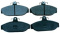 Bromsbelägg 700/900 85-92 fram Girling Bromsbelägg 700/900 85-92 fram Girling