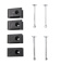 Monteringssats Bromsbackar 544/210/Amazon 58- Monteringssats Bromsbackar 544/210/Amazon 58-