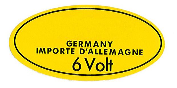 Dekal Tändspole Bosch 6v B16 gul i gruppen Volvo / Amazon / Elektrisk / Tenningssystem / Coil, stift og pluggledninger B16 hos Jørgenrud Bil og Deler AS (107)