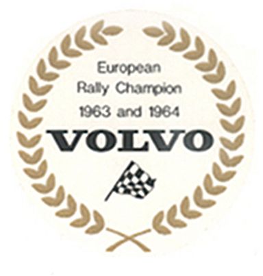 Dekal European champion 63-64 i gruppen Volvo / PV/Duett / Övrigt / Dekaler / Dekaler 544/210 hos Jørgenrud Bil og Deler AS (118)