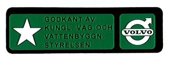 Dekal Säkerhetsbälte i gruppen Volvo / 140/164 / Øvrig / Dekaler / Dekaler 140 hos Jørgenrud Bil og Deler AS (168)