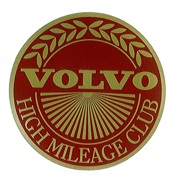 Dekal Volvo High Mileage Club i gruppen Volvo / 140/164 / Övrigt / Dekaler / Dekaler 140 hos Jørgenrud Bil og Deler AS (175)
