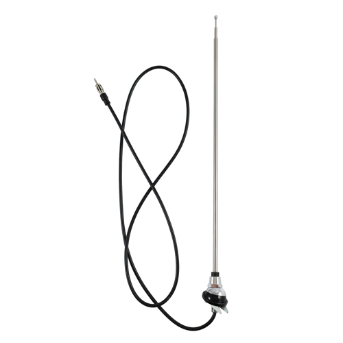 Antenn teleskop universal kromad med rund bas i gruppen Volvo / 140/164 / Øvrig / Ekstra tillbehør / Ekstra tilbehør 164 hos Jørgenrud Bil og Deler AS (2154715)