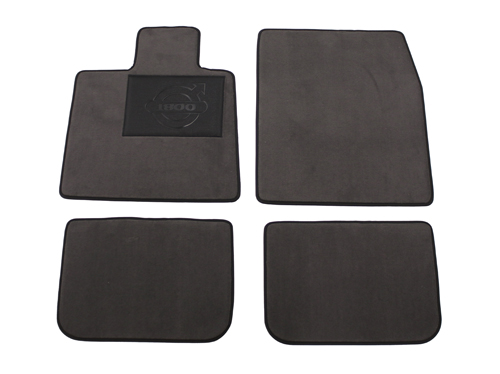 Mattsats Tillbehör 1800S grå textil i gruppen Volvo / P1800 / Innredning / Matter / Tilbehørsmatter 1961-73 hos Jørgenrud Bil og Deler AS (281030)