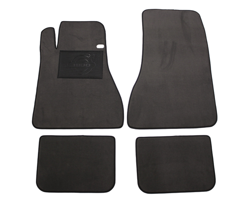 Mattsats Tillbehör 1800E/ES grå textil i gruppen Volvo / P1800 / Innredning / Matter / Tilbehørsmatter 1961-73 hos Jørgenrud Bil og Deler AS (281031)