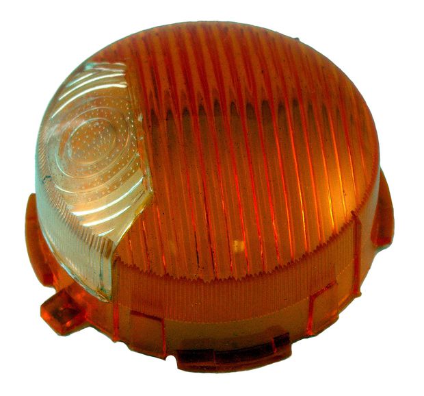 Blinkersglas 1800 orange/vit i gruppen Volvo / P1800 / Elektrisk / Blinklys / Blinklys P1800 1961-73 hos Jørgenrud Bil og Deler AS (668196)