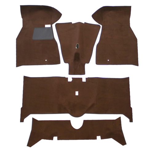 Mattsats 140 1972 brun textil i gruppen Volvo / 140/164 / Innredning / Matter / Matter og tilbehør 140 hos Jørgenrud Bil og Deler AS (693933)