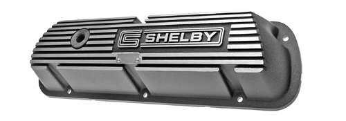 Ventilkåpa Shelby Svart/Aluminium i gruppen Ford/Mercury / Motorer Ford/Mercury / Ford 351W / Topplokk Ford 351W hos Jørgenrud Bil og Deler AS (6A582-S)