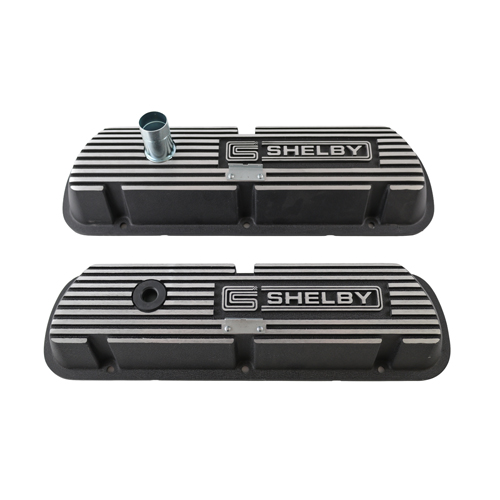 Ventilkåpa Shelby Svart/Aluminium i gruppen Ford/Mercury / Motorer Ford/Mercury / Ford 351W / Topplokk Ford 351W hos Jørgenrud Bil og Deler AS (6A582-S)