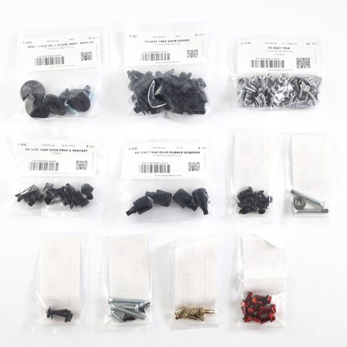 Skruvsats Fällbart Säte Mustang 70 i gruppen Ford/Mercury / Ford Mustang 65-73 / Innredning / Baksete / Monteringsdetaljer baksete hos Jørgenrud Bil og Deler AS (70Z-FDS)