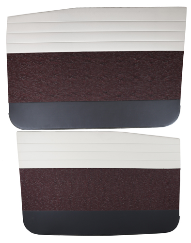 Dörrpaneler Amazon 4d 57-58 röd/silver fram i gruppen Volvo / Amazon / Innredning / Innredning/kledsel sedan / Innredning Amazon kode 7-107 rød/silver 1957-58 hos Jørgenrud Bil og Deler AS (97360-61)