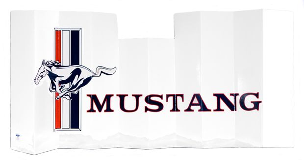 Solskydd Instrumentpanel Mustang logo i gruppen Ford/Mercury / Ford Mustang 65-73 / Tillbehör/ljud / Tillbehör hos Jørgenrud Bil og Deler AS (ACC-700-MUSTANG)