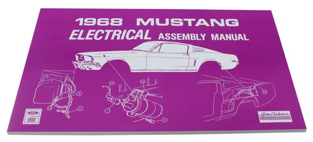 Verkstadsbok Elsystem Mustang 1968 i gruppen Tilbehør / Litteratur / Verkstedhåndbøker Ford/Mercury hos Jørgenrud Bil og Deler AS (AM0023)