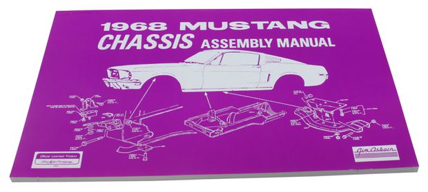 Verkstadsbok Chassi Mustang 1968 i gruppen Tilbehør / Litteratur / Verkstedhåndbøker Ford/Mercury hos Jørgenrud Bil og Deler AS (AM0025)