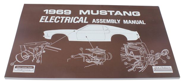 Verkstadsbok Elsystem Mustang 1969 i gruppen Tilbehør / Litteratur / Verkstedhåndbøker Ford/Mercury hos Jørgenrud Bil og Deler AS (AM0028)