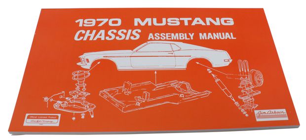 Verkstadsbok Chassi Mustang 1970 i gruppen Tilbehør / Litteratur / Verkstedhåndbøker Ford/Mercury hos Jørgenrud Bil og Deler AS (AM0035)