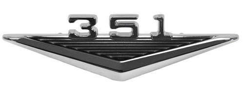 Emblem 351 Skärm 65-66 i gruppen Ford/Mercury / Ford Mustang 65-73 / Karosseri / Emblem / Emblem Mustang 65-66 hos Jørgenrud Bil og Deler AS (C3OZ-16228-351)