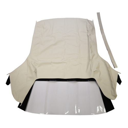 Cabtop 64-66 med plastruta vit i gruppen Ford/Mercury / Ford Mustang 65-73 / Cabriolet / Cabtop, cabmekanisme hos Jørgenrud Bil og Deler AS (C5ZZ-7652700-PW)