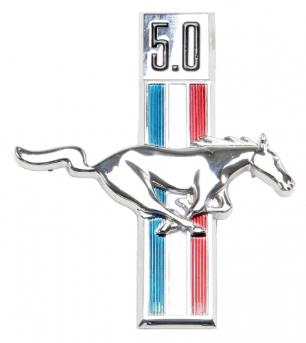 Emblem Skärm Pony 5.0 Höger i gruppen Ford/Mercury / Ford Mustang 65-73 / Karosseri / Emblem / Emblem Mustang 67-68 hos Jørgenrud Bil og Deler AS (C7ZZ-16228-5.0)