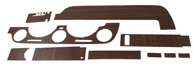 Wood grain tapesats Instrumentpanel 68 i gruppen Ford/Mercury / Ford Mustang 65-73 / Innredning / Instrumentpanel / Instrumentpanel pyntelister/innlegg hos Jørgenrud Bil og Deler AS (C7ZZ-M129)