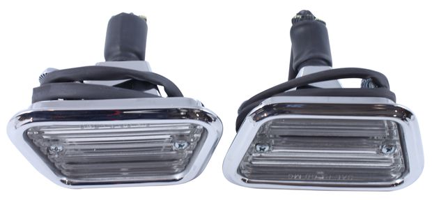 Lampa Sidomarkering 68 fram i gruppen Ford/Mercury / Ford Mustang 65-73 / Elektrisk/belysning / Belysning / Sidemarkering/skiltbel/panserblinklys Mustang hos Jørgenrud Bil og Deler AS (C8ZZ-15A201-C-D)