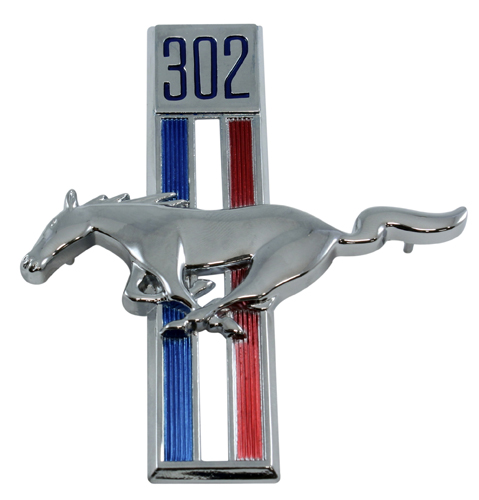 Emblem Skärm Pony 302 68 Vä i gruppen Ford/Mercury / Ford Mustang 65-73 / Karosseri / Emblem / Emblem Mustang 67-68 hos Jørgenrud Bil og Deler AS (C8ZZ-16229-A)