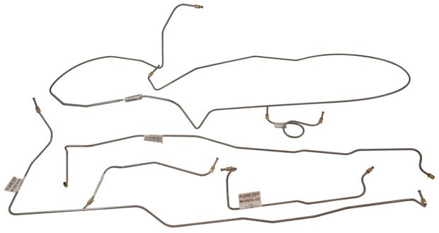 Bromsrörssats Mustang 64-65 trumma 2xavgas i gruppen Ford/Mercury / Ford Mustang 65-73 / Bromssystem / Bromsrör/ledningar / Bromsledning Mustang 65-66 hos Jørgenrud Bil og Deler AS (CT-MU1067)