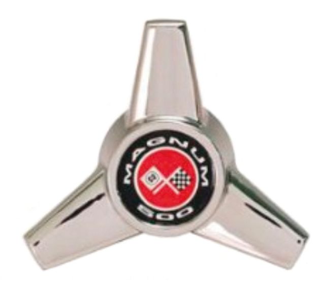 Spinner Magnum 500 3-eker, set/4 i gruppen Ford/Mercury / Ford Mustang 65-73 / Felg/dekk / Navkapsler/senterkåper Mustang hos Jørgenrud Bil og Deler AS (D1ZZ-1141-A)