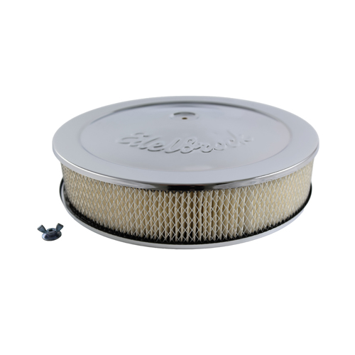 Luftrenare V8 krom, Edelbrock 14