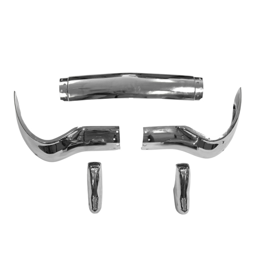 Stötfångare Chevrolet 55 bak sedan (set/5 inkl.horn) i gruppen General Motors / Chevrolet 55-57 / Karosseri / Støtfanger Chevrolet 1955-57 hos Jørgenrud Bil og Deler AS (GM55BR-K5)