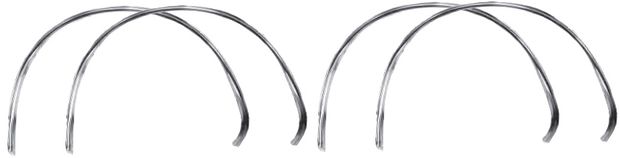 Prydnadslist hjulhus Camaro 67-68 STD set/4 i gruppen General Motors / Camaro/Firebird 67-81 / Karosseri / Pyntelister / Pyntelister Camaro 1967-69 hos Jørgenrud Bil og Deler AS (GMK-4020-950-67S)