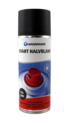 Lack svart halvblank 400 ml spray i gruppen Volvo / 940/960 / Övrigt / Vax/lim/färg / Lack/färg 900 hos Jørgenrud Bil og Deler AS (HG11439)