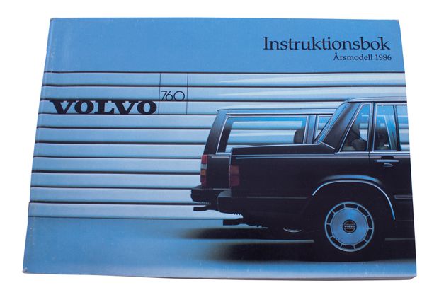 Instruktionsbok Volvo 760 1986 i gruppen  hos Jørgenrud Bil og Deler AS (IB760-1986)