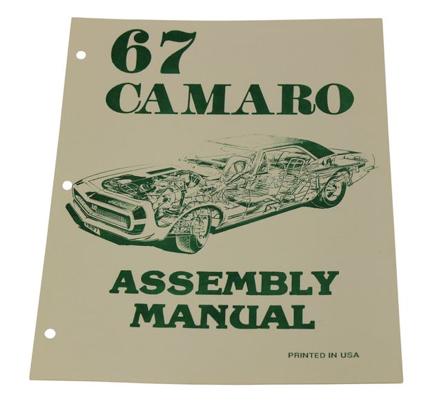 Assembly Manual Camaro 67 i gruppen Tilbehør / Litteratur / Handböcker/Manualer GM hos Jørgenrud Bil og Deler AS (MP0072)