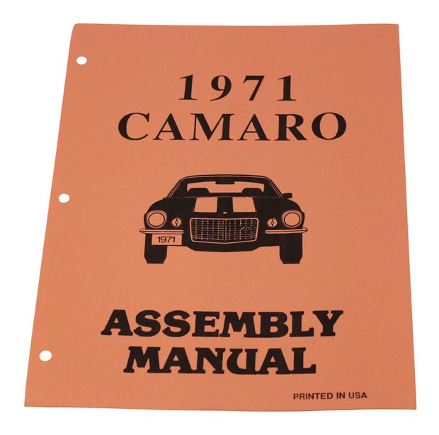 Assembly Manual Camaro 71 i gruppen Tilbehør / Litteratur / Handböcker/Manualer GM hos Jørgenrud Bil og Deler AS (MP0202)