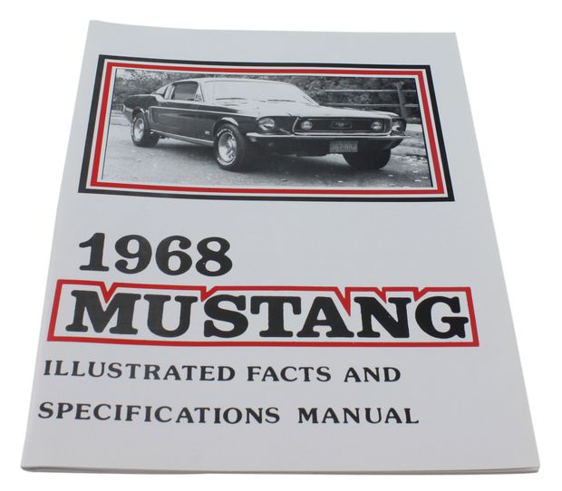 Faktabok med bilder Mustang 1968 i gruppen Tilbehør / Litteratur / Håndbøker/manualer Ford/Mercury hos Jørgenrud Bil og Deler AS (MP0295)