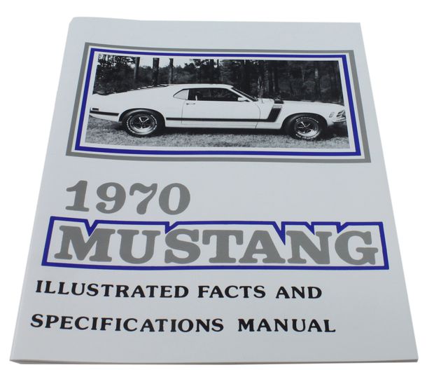 Faktabok med bilder Mustang 1970 i gruppen Tilbehør / Litteratur / Håndbøker/manualer Ford/Mercury hos Jørgenrud Bil og Deler AS (MP0297)