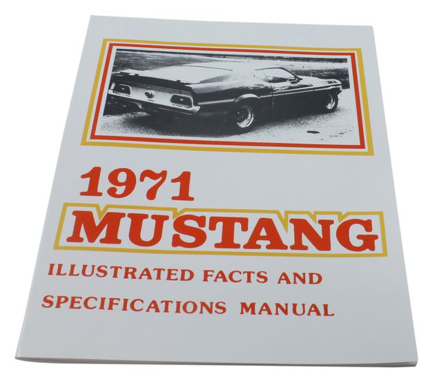 Faktabok med bilder Mustang 1971 i gruppen Tilbehør / Litteratur / Handböcker/Manualer Ford/Mercury hos Jørgenrud Bil og Deler AS (MP0298)