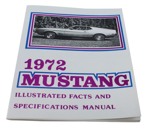 Faktabok med bilder Mustang 1972 i gruppen Tilbehør / Litteratur / Håndbøker/manualer Ford/Mercury hos Jørgenrud Bil og Deler AS (MP0299)