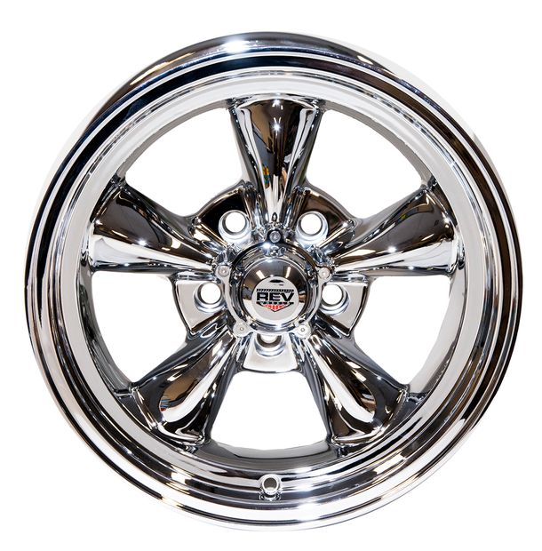 Fälg American Racing 15x8 krom i gruppen Ford/Mercury / Ford Mustang 65-73 / Fälg/däck / Fälgar Mustang 65-73 hos Jørgenrud Bil og Deler AS (S1MS-1007-158C)