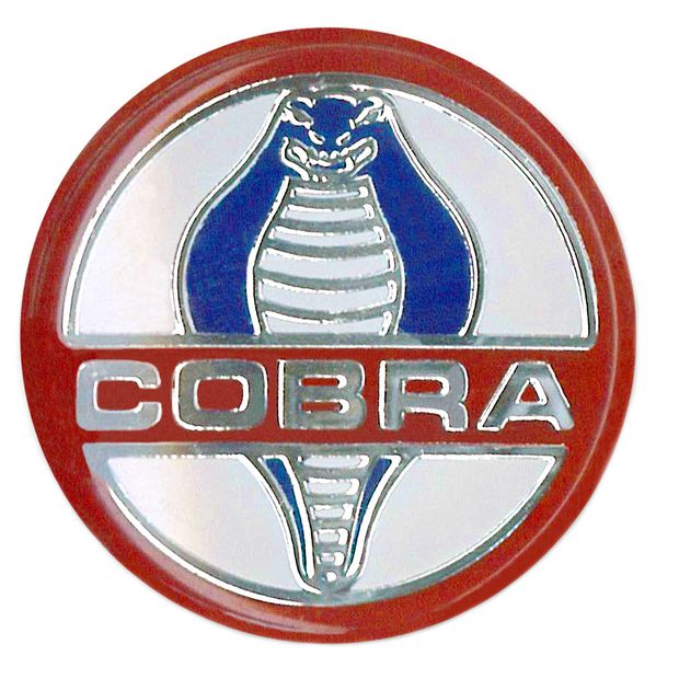 Emblem ratt Shelby (Cobra) 64-73 i gruppen Ford/Mercury / Ford Mustang 65-73 / Styring/fjæring / Rattstang/ratt / Shelby/GT350/GT500 hos Jørgenrud Bil og Deler AS (S1MS-3649-C)