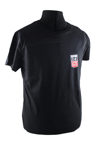 T-shirt svart 123GT emblem i gruppen Tilbehør / T-skjorter / T-skjorter Amazon hos Jørgenrud Bil og Deler AS (VP-TSBK15)