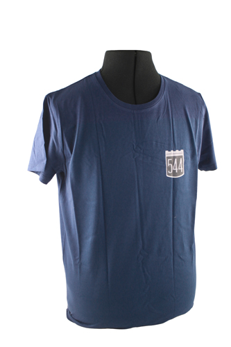 T-Shirt blå 544 emblem i gruppen Tilbehør / T-skjorter / T-skjorter PV/Duett hos Jørgenrud Bil og Deler AS (VP-TSBL09)
