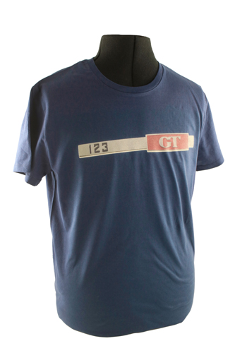 T-Shirt blå 123GT emblem i gruppen Tilbehør / T-skjorter / T-skjorter Amazon hos Jørgenrud Bil og Deler AS (VP-TSBL10)