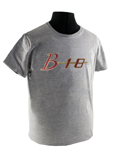 T-shirt grå B18 emblem i gruppen Tilbehør / T-skjorter / T-skjorter 240/260 hos Jørgenrud Bil og Deler AS (VP-TSGY24)
