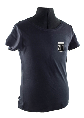 T-shirt dam svart 210 emblem i gruppen Tilbehør / T-skjorter / T-skjorter PV/Duett hos Jørgenrud Bil og Deler AS (VP-TSWBK19)