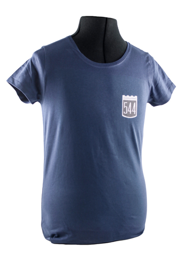T-Shirt dam blå 544 emblem i gruppen Tilbehør / T-skjorter / T-skjorter PV/Duett hos Jørgenrud Bil og Deler AS (VP-TSWBL09)