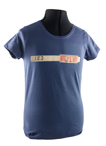 T-Shirt dam blå 123GT emblem i gruppen Tilbehør / T-skjorter / T-skjorter Amazon hos Jørgenrud Bil og Deler AS (VP-TSWBL10)
