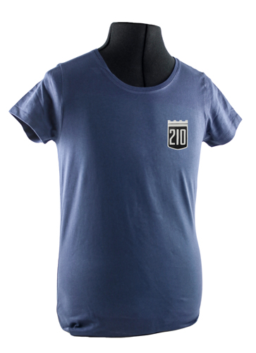 T-shirt dam blå 210 emblem i gruppen Tilbehør / T-skjorter / T-skjorter PV/Duett hos Jørgenrud Bil og Deler AS (VP-TSWBL19)